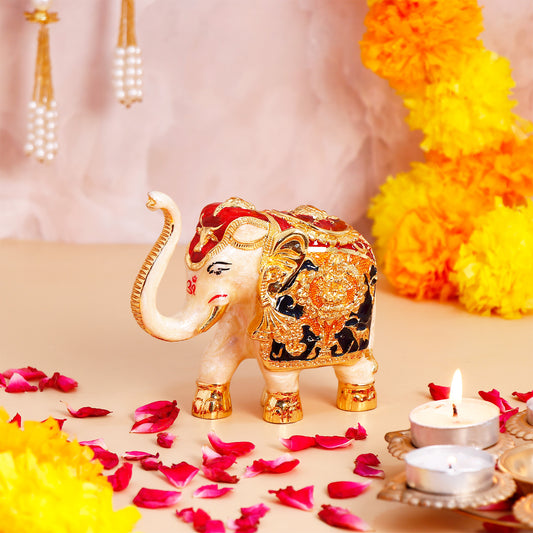 Majestic Vastu Golden Divine Elephant - Large