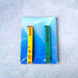 Silicone Friendship Bands Yellow and Green Set of 2