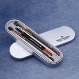 Pierre Cardin Kriss Satin Nickle Set 0f Roller Pen and Ball Pen