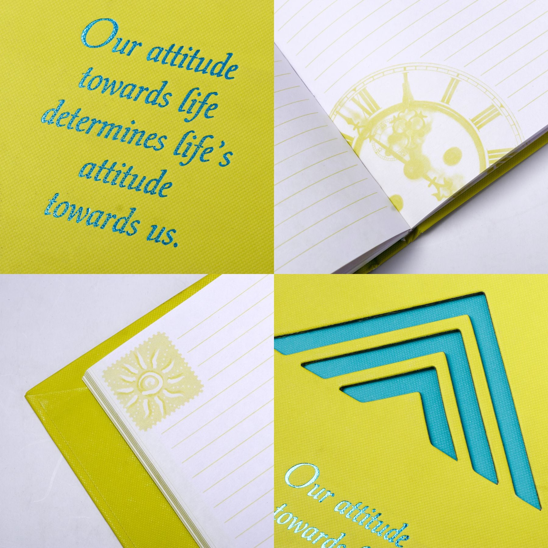 Life's Attitude Quoted Notebook