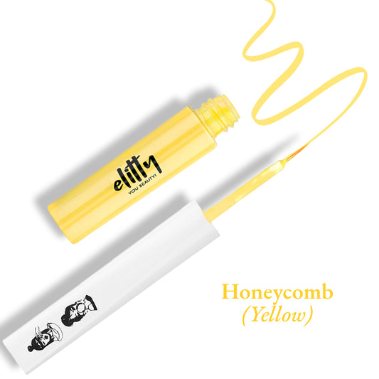 Elitty Yellow Matte Pop Coloured Eyeliner - Honeycomb (4ml)