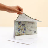 Floral 2026 Desk Top Calendar With Envelope