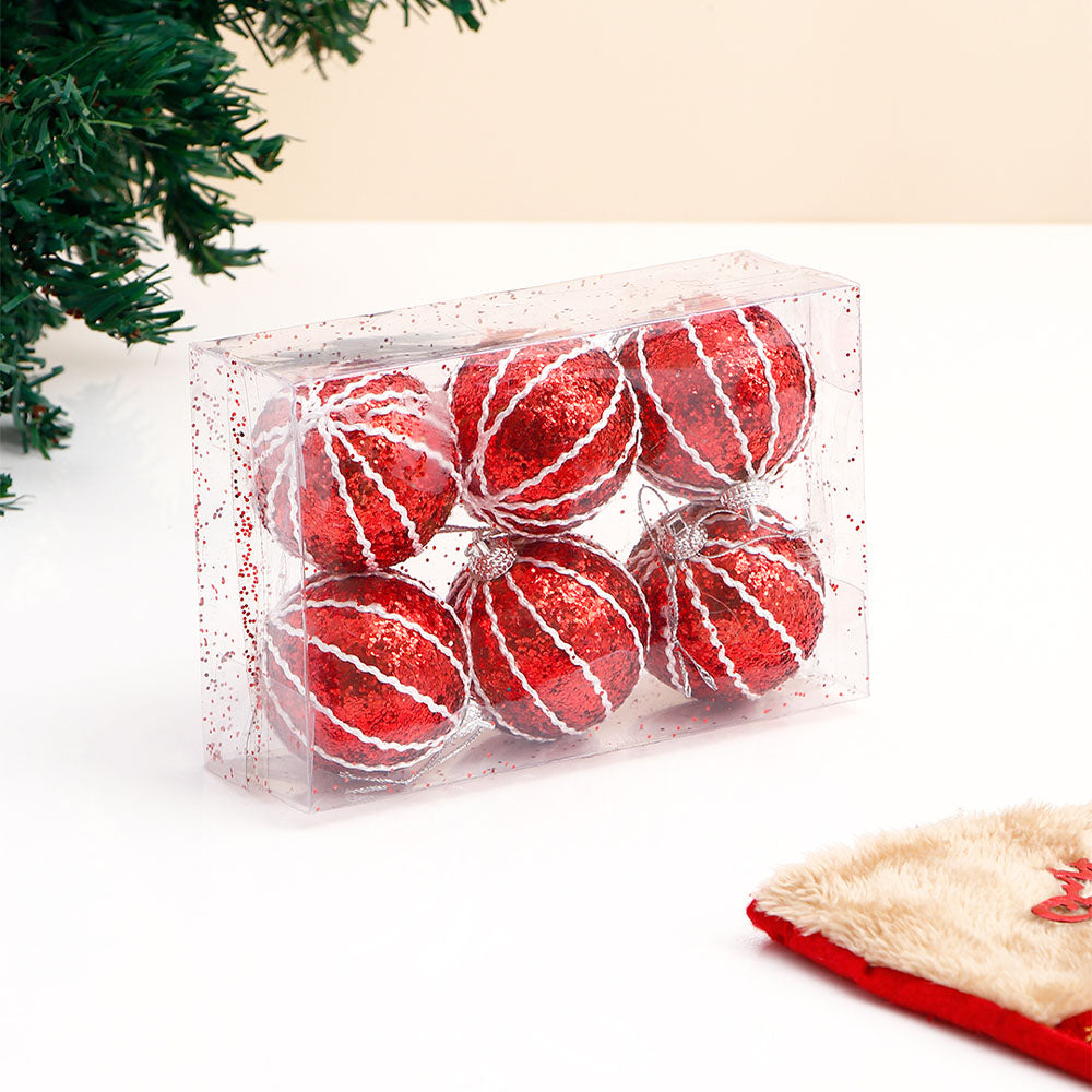 Red Christmas Decor Balls