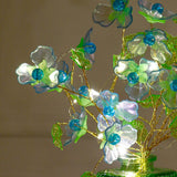 Blue and Golden Accents Cherry Blossom Vase