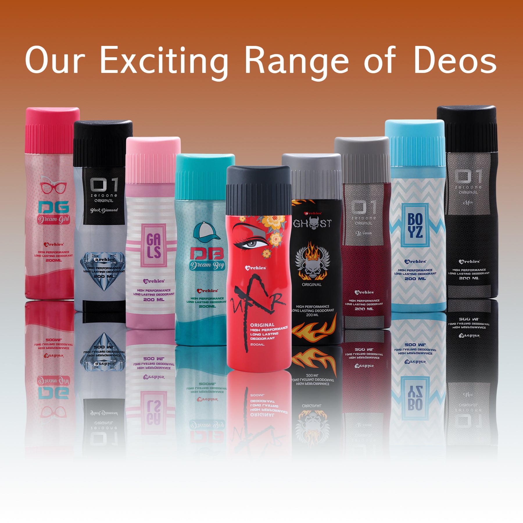 ARCHIES Ghost Black Deo Original Deodorant Spray - For Men & Women (200 ml)