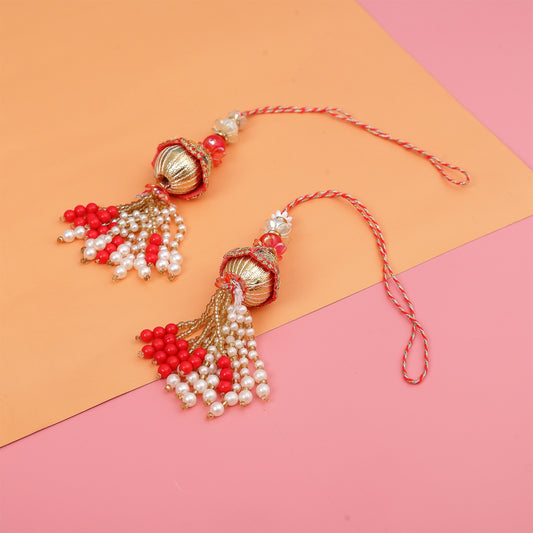 Traditional Red Lumba Rakhi