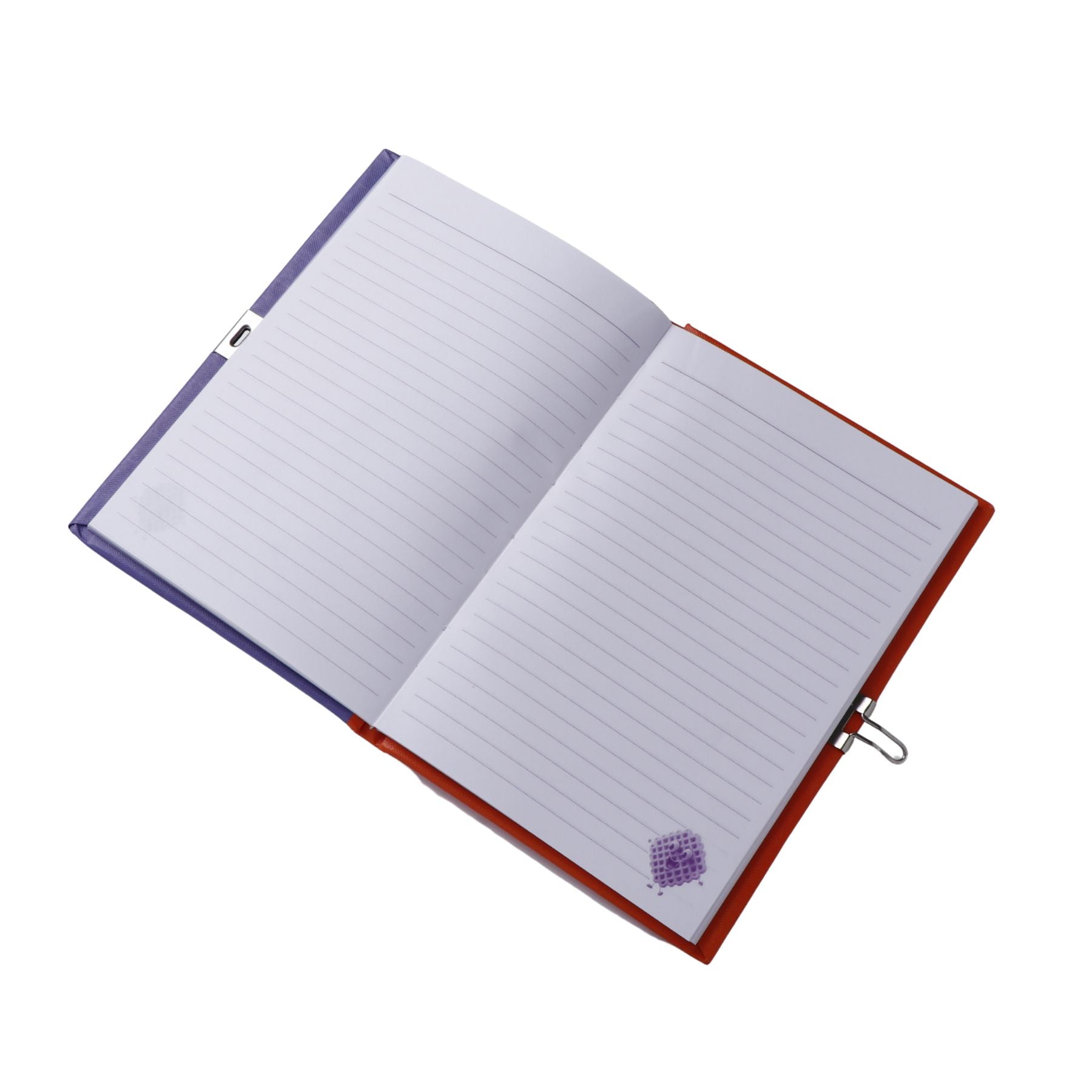 Waffle Theme Googli Eyes Lock Notebook