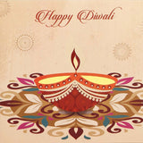 Pack Of 50 Heartfelt Diwali Seasons Greeting Card