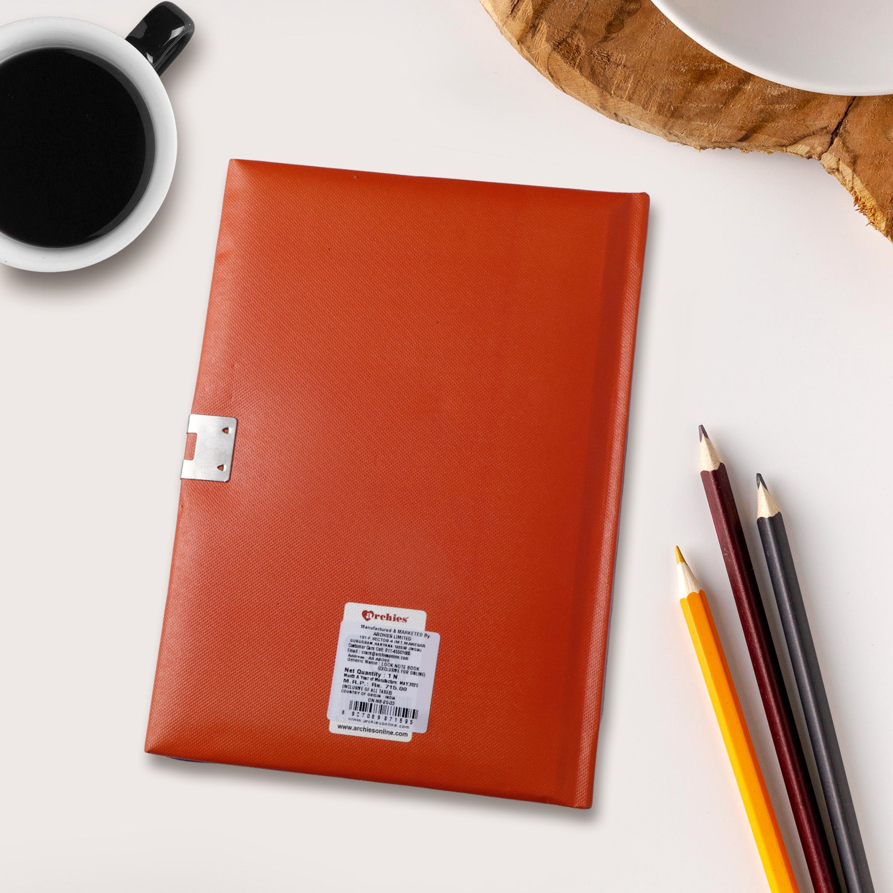 Birdie Theme Googli Eyes Lock Notebook