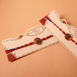 Multicoloured Floral Rakhi Pack of 2