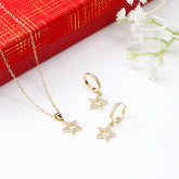 Stellar Dreams Pendant Earing Set with Gift Box