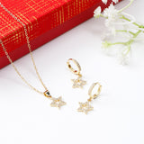 Stellar Dreams Pendant Earing Set with Gift Box