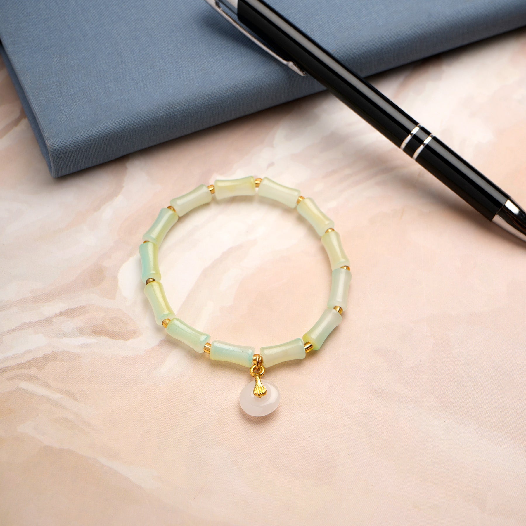 Mint Muse Golden Charm Bracelet