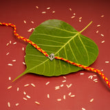 Divine OM Premium Silver Rakhi