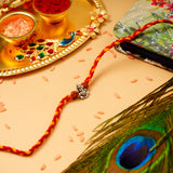 Shree Ganesha Premium Silver Rakhi
