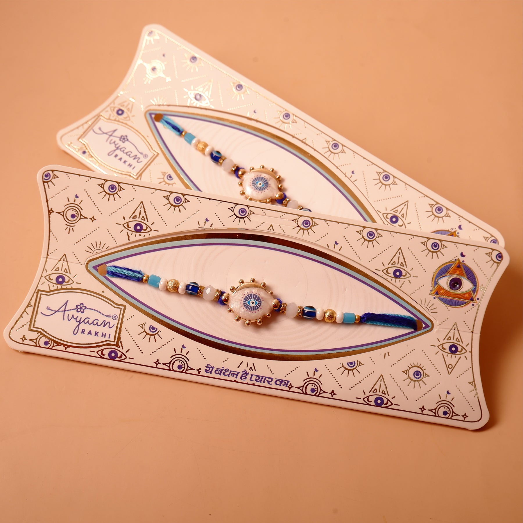 Traditional Evil Eye Premium Rakhi Pack of 2
