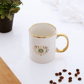 Evil Eye White Ceramic Mug
