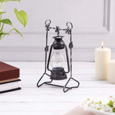 Antique Lantern with Glass Jar Light