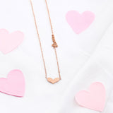 Hearts Embrace Golden Chain Pendant