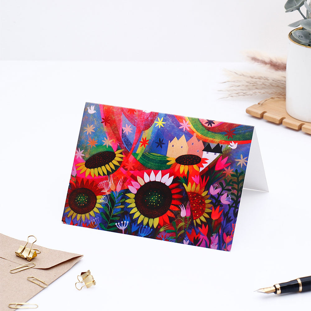 Floral Seasons Greeting Card