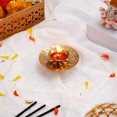Golden Akhand Jyoti Diya