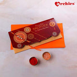 Dear Brother Rakhi mailer with Roli chawal and Envelope