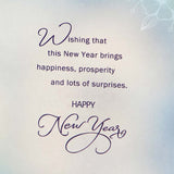 Pack of 6 Bunch Of New Year Wishes Greeting Card with Envelope
