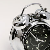 Black and Silver Twin Bell Alarm Clock