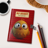 Birdie Theme Googli Eyes Lock Notebook