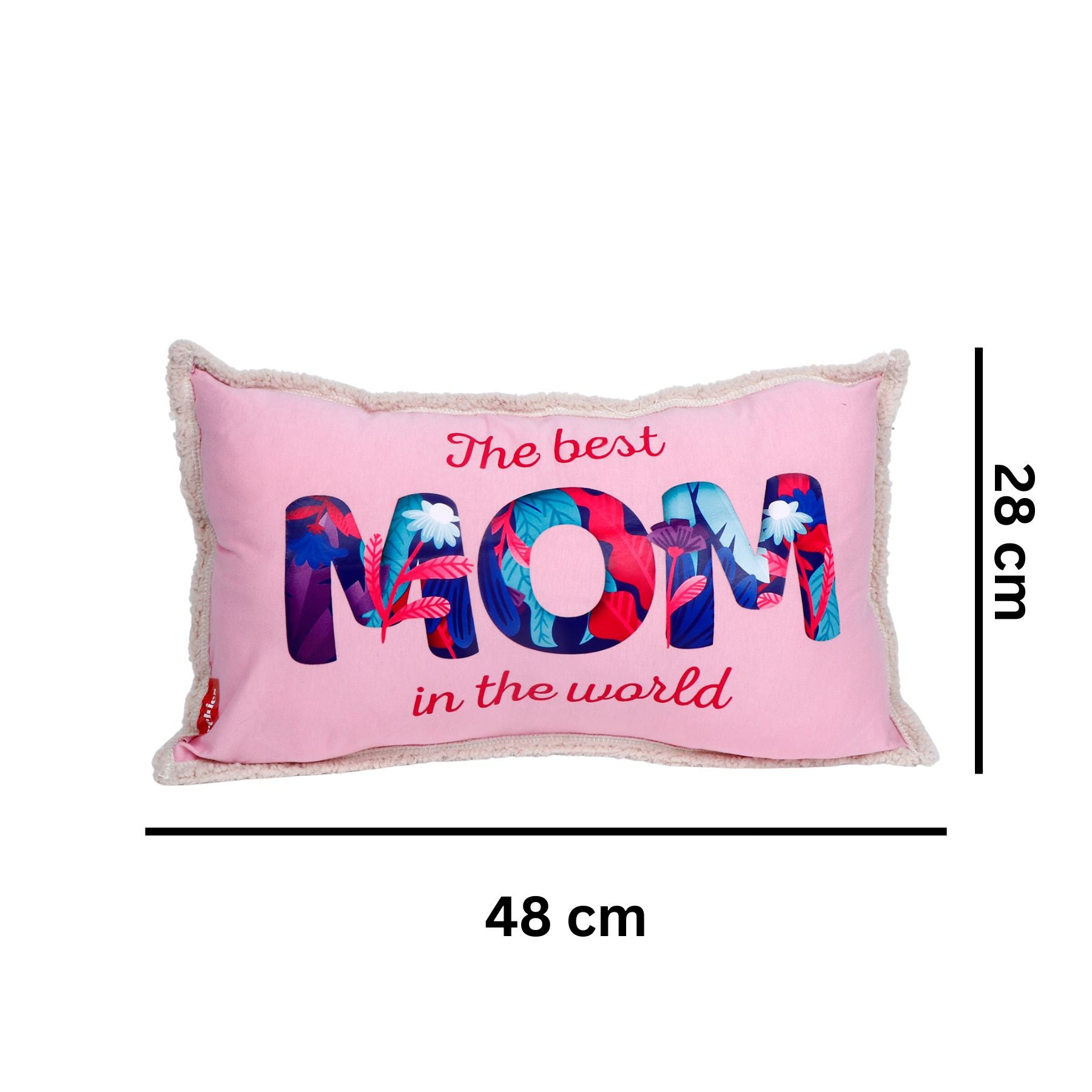 Archies "The Best Mom in the World" Soft Pink Cushion for Moms