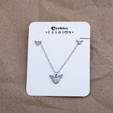 Wings of Love Pendant with Earring Set