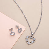 Heart Alchemy Pendant with Earring Set