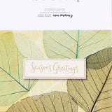 Pack Of 10 Green Leaves Seasons Greeting Card