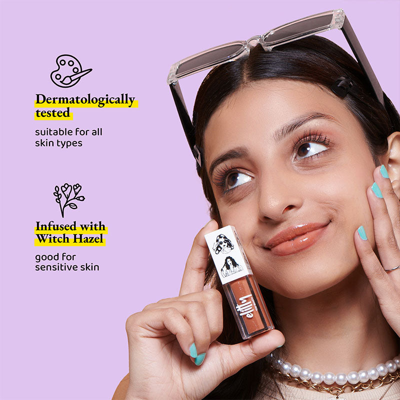 Elitty Jelly Lips- Peach Lip Gloss for High Shine, Glossy Finish - Pretty Boujee (4ml)