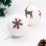 White Christmas Carol Balls