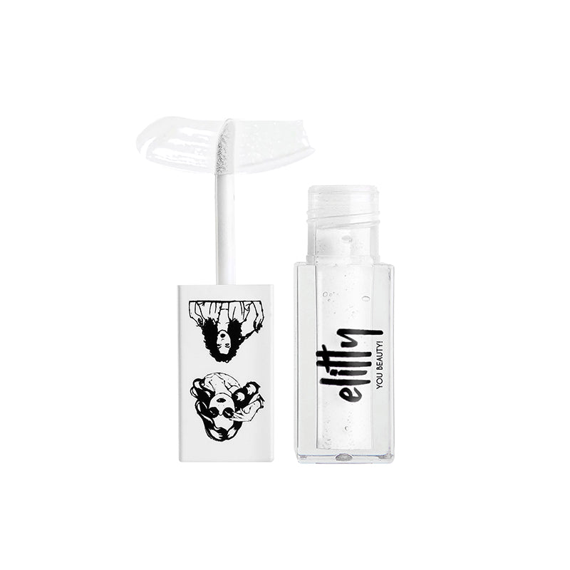 Elitty Jelly Lips- Transparent Lip Gloss for High Shine, Glossy Finish - Pretty Clear (4ml)