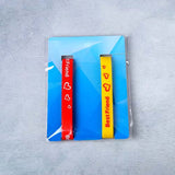 Silicone Friendship Bands Red and Yellow Set of 2