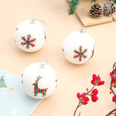 White Christmas Carol Balls