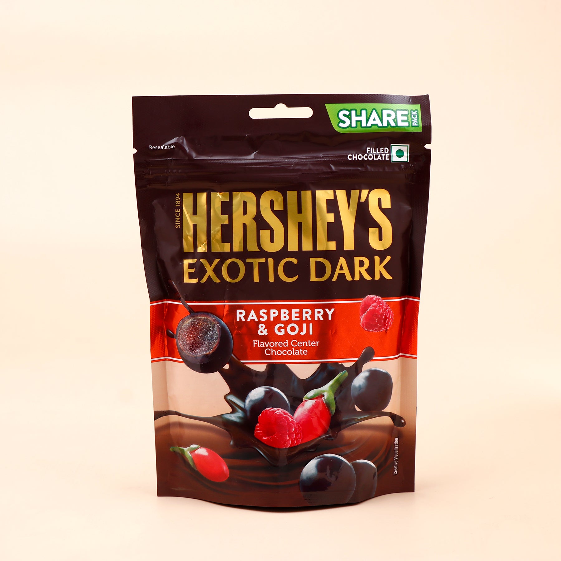 Hersheys Exotic Dark Raspberry and Goji Chocolate 100 GM