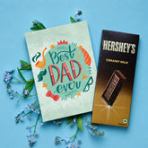 Amazing Father's Day Personalised Greeting Card with Chocolate Bar