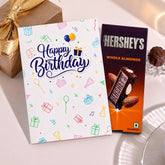 Amazing Birthday Personalised Greeting Card with Chocolate