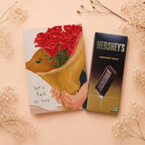 Special Anniversary Personalised Card with Chocolate Bar