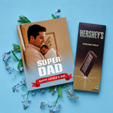 Lovely Father's Day Personalised Greeting Card with Chocolate Bar