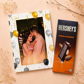 Loving Anniversary Personalised Card with Chocolate