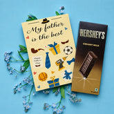 Special Father's Day Personalised Greeting Card with Chocolate Bar