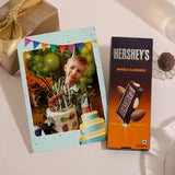 Celebrate Birthday Personalised Greeting Card with Chocolate