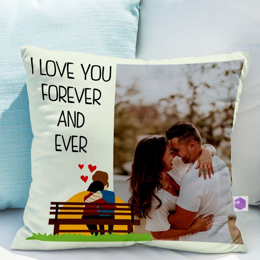 White Forever Customizable Cushion