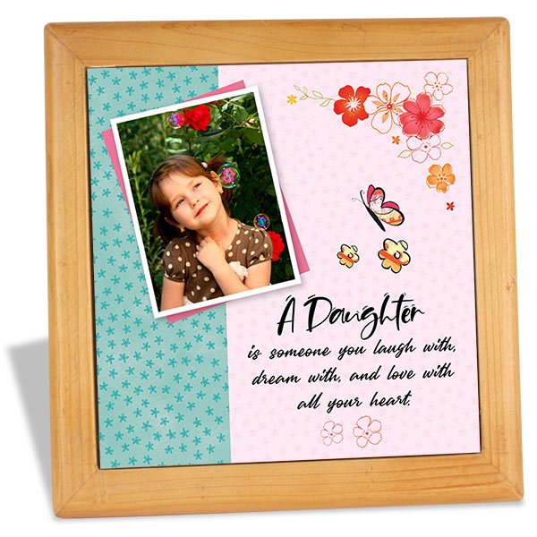 Personalized Wooden Tile For Daughter