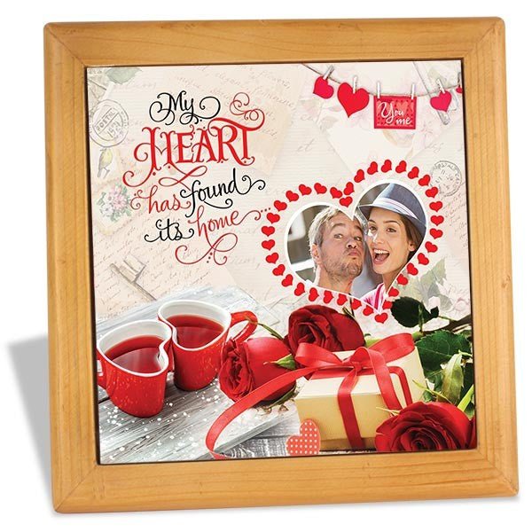 My Heart Personalized Wooden Tile