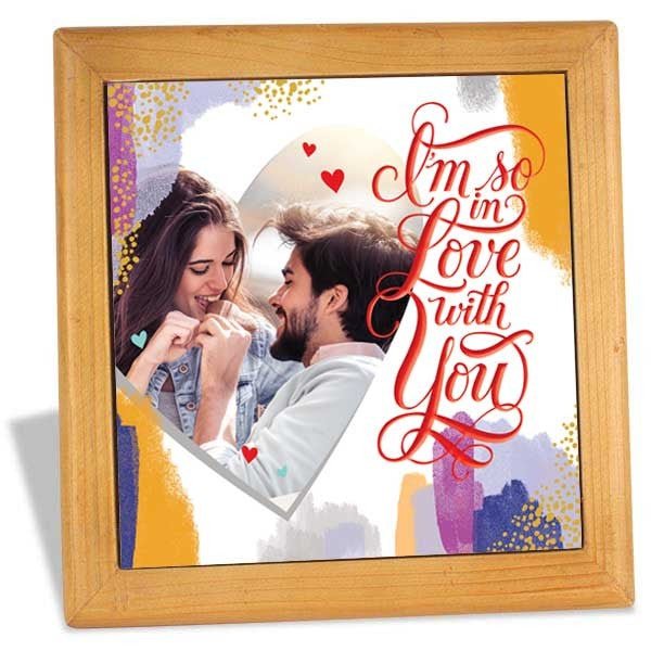 In Love With You Personalised Tile